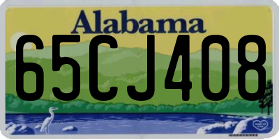 AL license plate 65CJ408