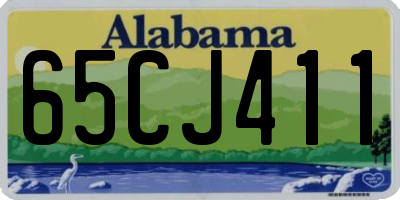 AL license plate 65CJ411