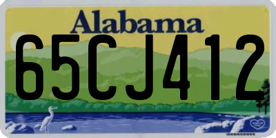 AL license plate 65CJ412