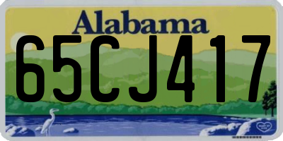 AL license plate 65CJ417