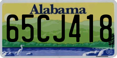 AL license plate 65CJ418