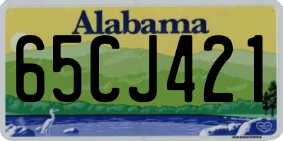 AL license plate 65CJ421