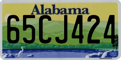 AL license plate 65CJ424