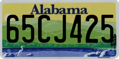 AL license plate 65CJ425