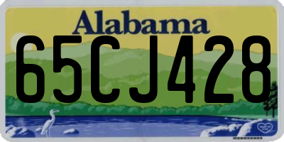 AL license plate 65CJ428