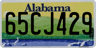 AL license plate 65CJ429