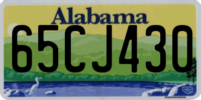 AL license plate 65CJ430
