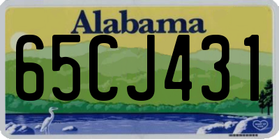 AL license plate 65CJ431