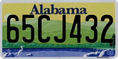 AL license plate 65CJ432
