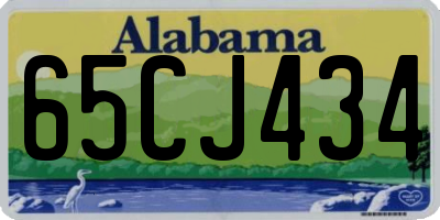 AL license plate 65CJ434