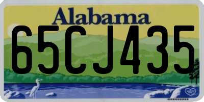 AL license plate 65CJ435