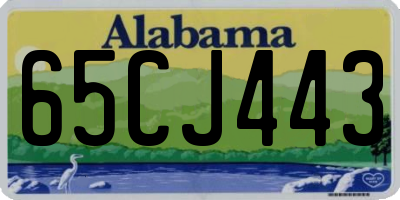 AL license plate 65CJ443