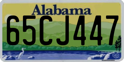 AL license plate 65CJ447