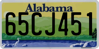 AL license plate 65CJ451