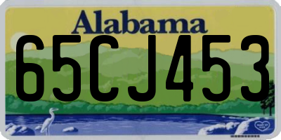 AL license plate 65CJ453