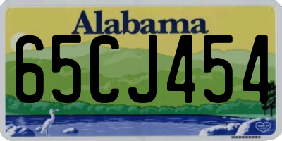 AL license plate 65CJ454