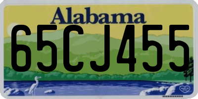 AL license plate 65CJ455