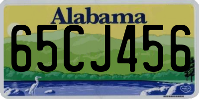 AL license plate 65CJ456