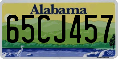 AL license plate 65CJ457