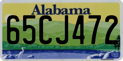 AL license plate 65CJ472