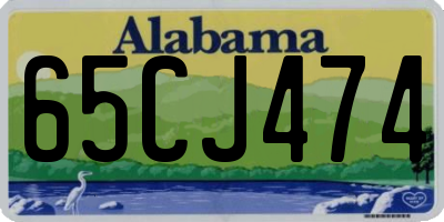 AL license plate 65CJ474