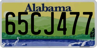 AL license plate 65CJ477
