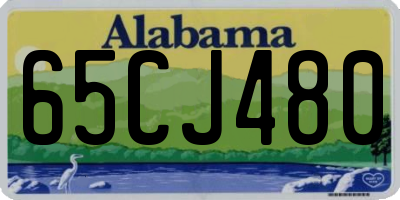 AL license plate 65CJ480