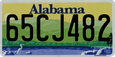 AL license plate 65CJ482