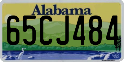 AL license plate 65CJ484