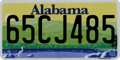 AL license plate 65CJ485