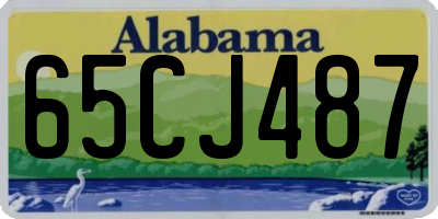 AL license plate 65CJ487