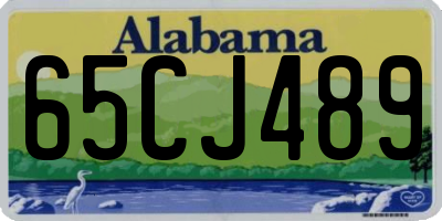 AL license plate 65CJ489