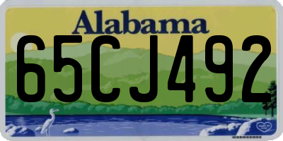 AL license plate 65CJ492