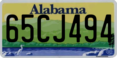 AL license plate 65CJ494