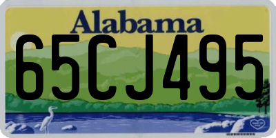 AL license plate 65CJ495