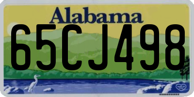 AL license plate 65CJ498