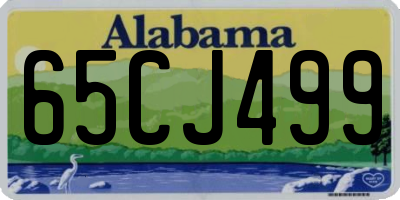 AL license plate 65CJ499