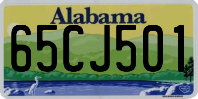 AL license plate 65CJ501