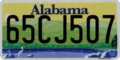 AL license plate 65CJ507
