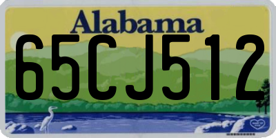 AL license plate 65CJ512