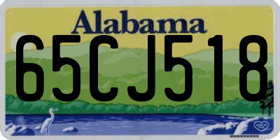 AL license plate 65CJ518