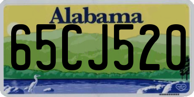 AL license plate 65CJ520
