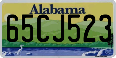 AL license plate 65CJ523