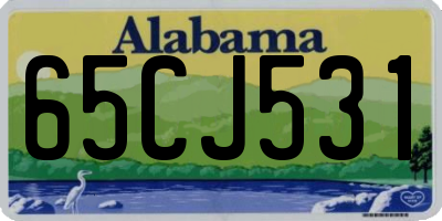 AL license plate 65CJ531