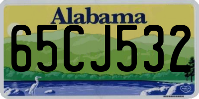 AL license plate 65CJ532