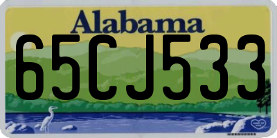 AL license plate 65CJ533