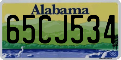 AL license plate 65CJ534