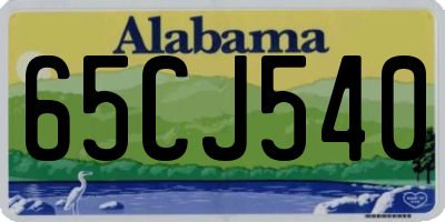 AL license plate 65CJ540
