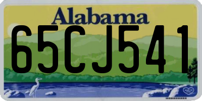 AL license plate 65CJ541