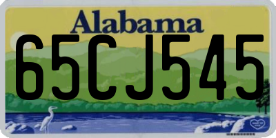 AL license plate 65CJ545